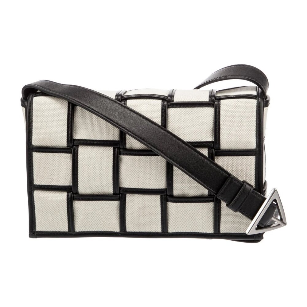 Bottega Veneta Canvas Intrecciato Cassette Crossbody